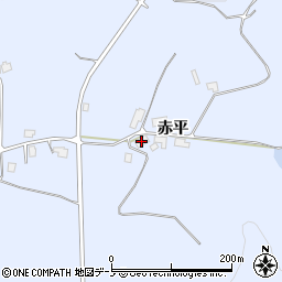秋田県鹿角市花輪赤平1周辺の地図