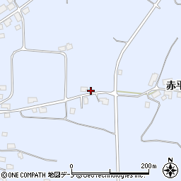 秋田県鹿角市花輪平中14周辺の地図
