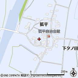 秋田県鹿角市花輪狐平40周辺の地図