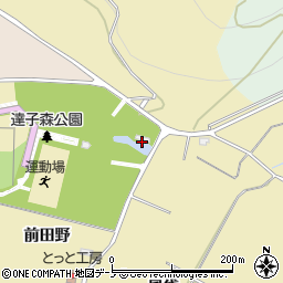秋田県大館市比内町達子前田野周辺の地図