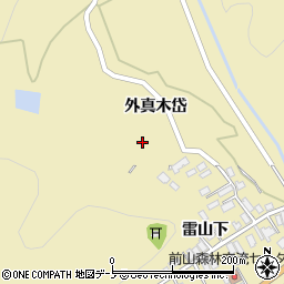 秋田県北秋田市前山外真木岱82周辺の地図