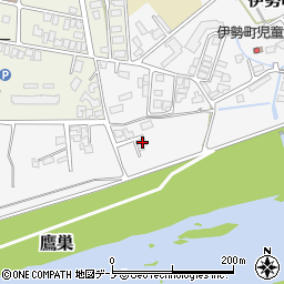 秋田県北秋田市伊勢町15-8周辺の地図