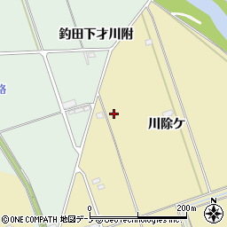 秋田県大館市比内町達子川除ケ周辺の地図