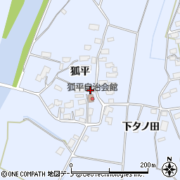 秋田県鹿角市花輪狐平47周辺の地図