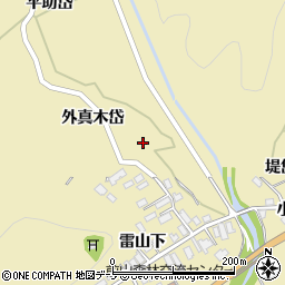 秋田県北秋田市前山外真木岱103-3周辺の地図