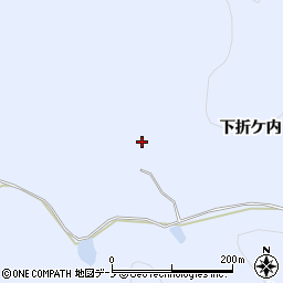 秋田県鹿角市花輪下折ケ内周辺の地図