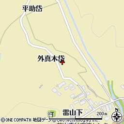 秋田県北秋田市前山外真木岱97周辺の地図