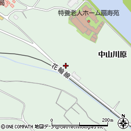秋田県大館市比内町扇田中山川原187-2周辺の地図