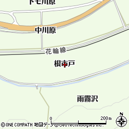 秋田県鹿角市十和田末広根市戸周辺の地図
