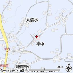 秋田県鹿角市花輪大清水52周辺の地図