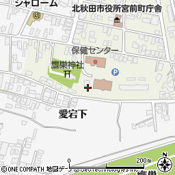 北秋田市役所　障害者生活支援センター周辺の地図