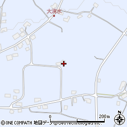 秋田県鹿角市花輪平中周辺の地図