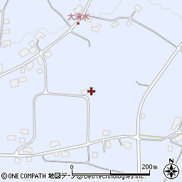 秋田県鹿角市花輪（平中）周辺の地図