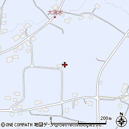 秋田県鹿角市花輪平中26周辺の地図