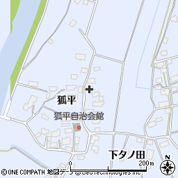 秋田県鹿角市花輪狐平54周辺の地図