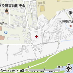 秋田県北秋田市伊勢町14周辺の地図