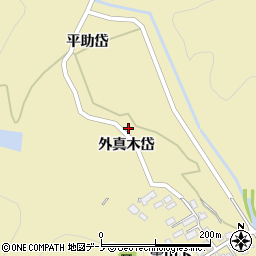 秋田県北秋田市前山外真木岱93周辺の地図