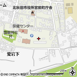 北秋田市役所　子育てサポートハウスわんぱーく周辺の地図