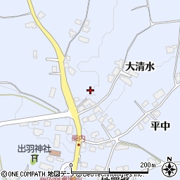 秋田県鹿角市花輪大清水18周辺の地図