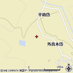 秋田県北秋田市前山外真木岱8-2周辺の地図