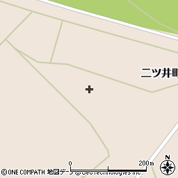 秋田県能代市二ツ井町飛根羽立下周辺の地図