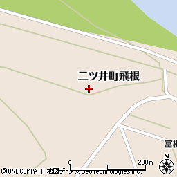 秋田県能代市二ツ井町飛根上野周辺の地図