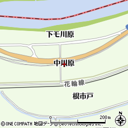 秋田県鹿角市十和田末広中川原周辺の地図