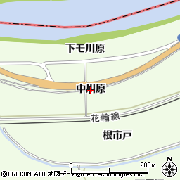 秋田県鹿角市十和田末広（中川原）周辺の地図