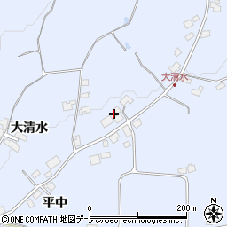 秋田県鹿角市花輪大清水49周辺の地図