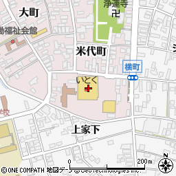 秋田銀行いとく鷹巣南店 ＡＴＭ周辺の地図