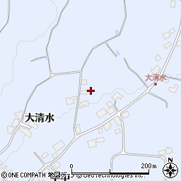 秋田県鹿角市花輪大清水33周辺の地図