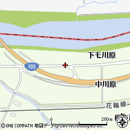 国道１０３号線周辺の地図