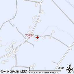 秋田県鹿角市花輪平中54周辺の地図