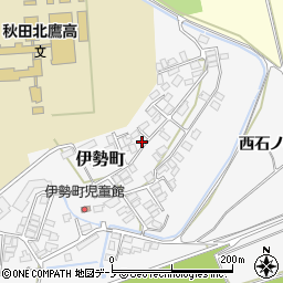 秋田県北秋田市伊勢町5-12周辺の地図