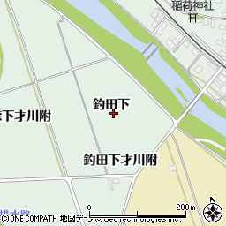 秋田県大館市比内町扇田釣田下周辺の地図