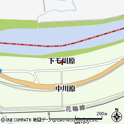 秋田県鹿角市十和田末広下モ川原周辺の地図