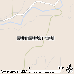 岩手県久慈市夏井町夏井第１７地割周辺の地図