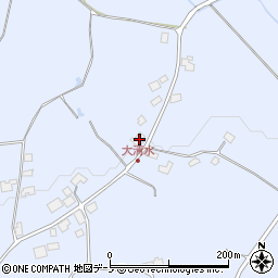 秋田県鹿角市花輪大清水43周辺の地図