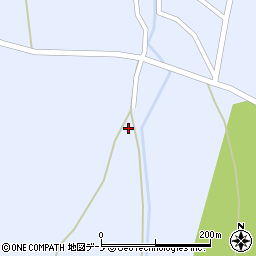 秋田県大館市比内前田下横道周辺の地図