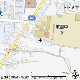 秋田県能代市向能代トトメキ周辺の地図