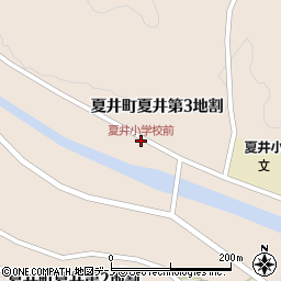 夏井小学校前周辺の地図