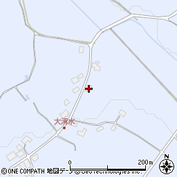 秋田県鹿角市花輪平中57-3周辺の地図