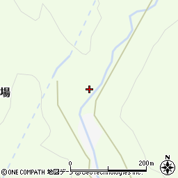 秋田県能代市二ツ井町荷上場周辺の地図