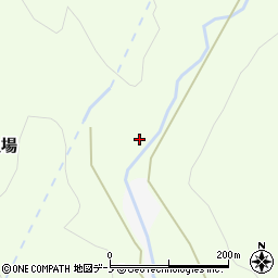 秋田県能代市二ツ井町荷上場周辺の地図