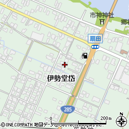 秋田県大館市比内町扇田伊勢堂岱周辺の地図