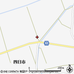 秋田県能代市槐周辺の地図