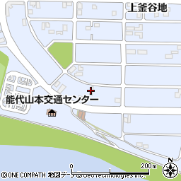 秋田県能代市落合古悪土周辺の地図