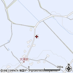 秋田県鹿角市花輪平中57-4周辺の地図