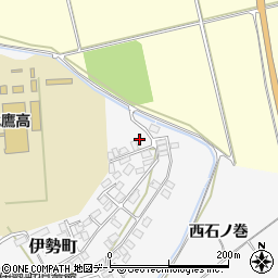 秋田県北秋田市伊勢町周辺の地図