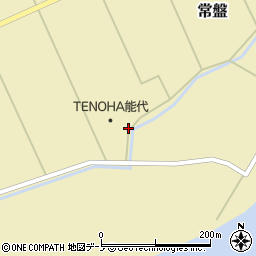 秋田県能代市常盤堂回周辺の地図